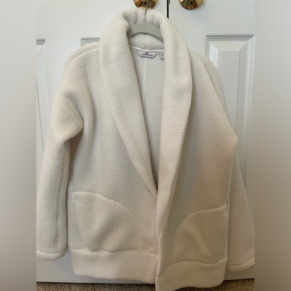 Vineyard Vines Cozy White Cardigan